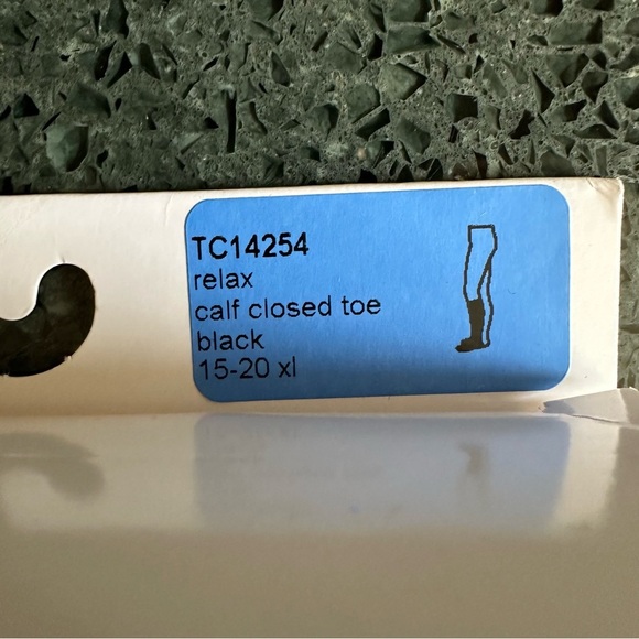 Medi duomed Relax Compression Socks Black 15-20 mmHg Calf Closed Toe XL NEW - Picture 5 of 6